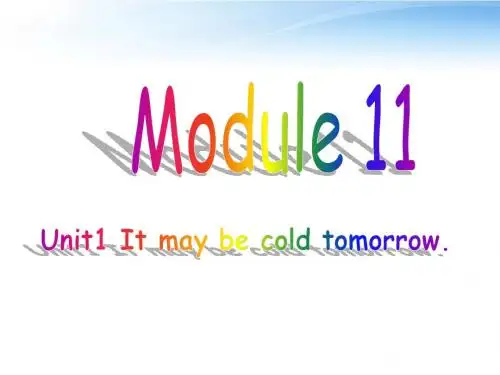 八年级英语 Module11 unit1课件