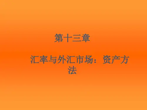 国际金融CH13知识分享