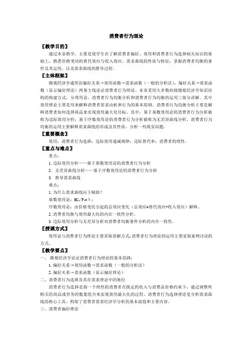 消费者行为理论 2