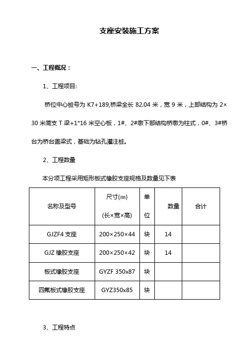 支座安装施工方案_secret