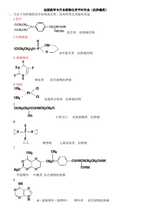 药物化学--抗肿瘤药