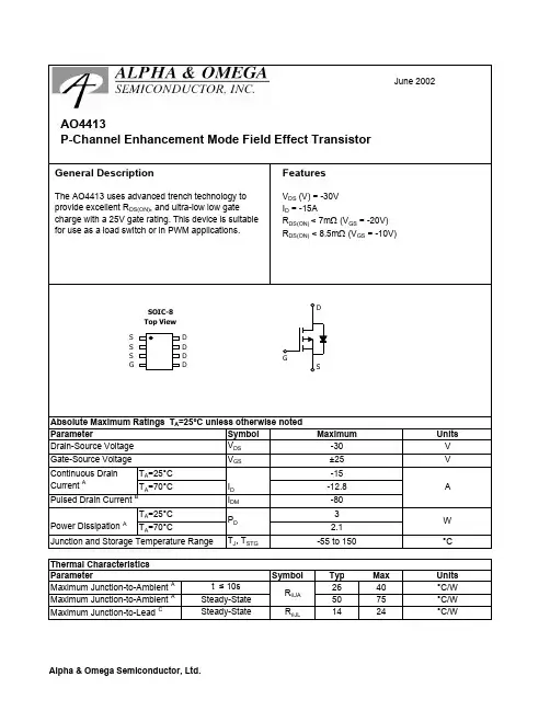 AO4413中文资料