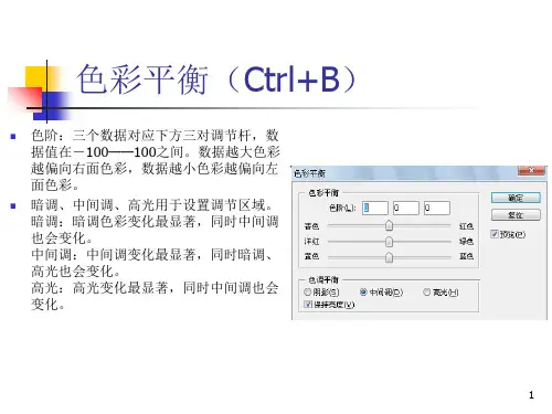 色彩调整色彩平衡-文档资料