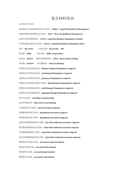 复合材料英语