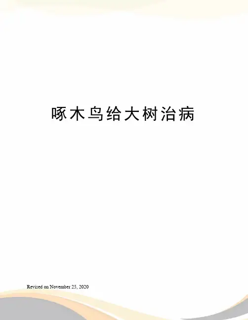 啄木鸟给大树治病