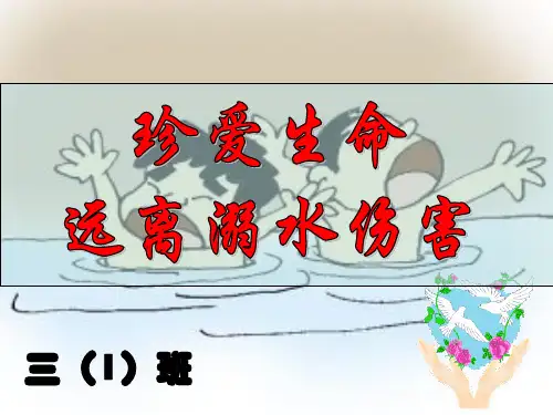 防溺水主题班会课件三年级