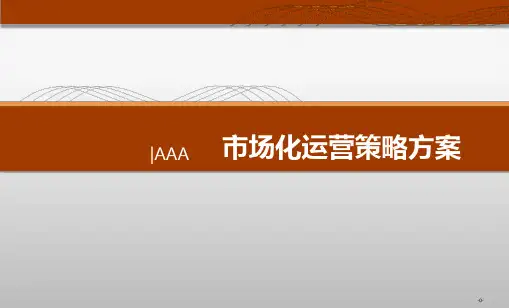 商业地产运营管理方案