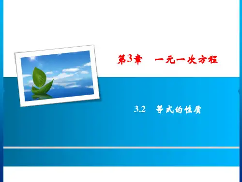 第3章 3.2 等式的性质