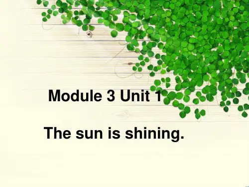 六年级英语下册课件-Module 3 Unit 1 The sun is-外研版