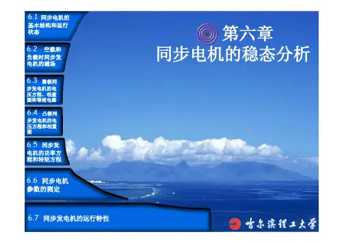 电机学第六章(同步电机稳态分析)