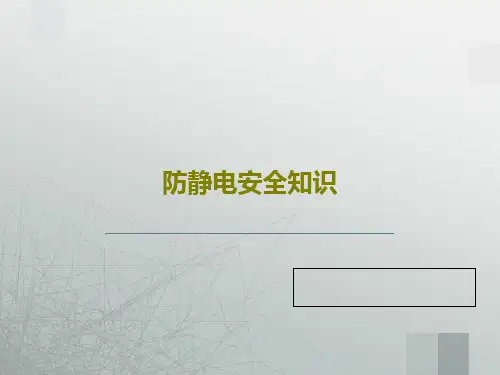 防静电安全知识共34页文档