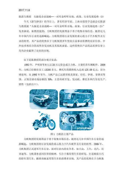 2017.11.6陈湛匀教授 头脑是企业战略--一对耳朵听听市场、政策、行业发展趋势 (3)