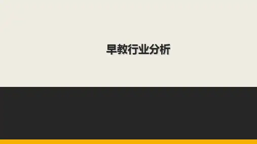 早教行业分析报告