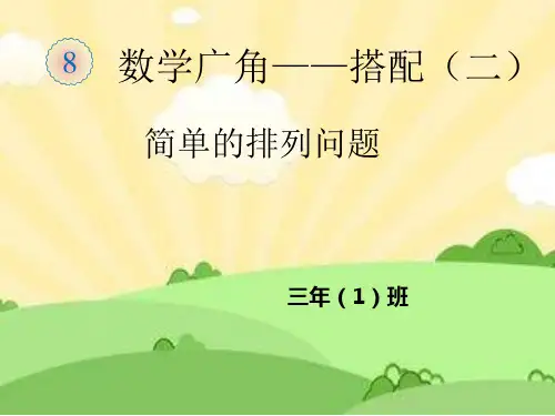 三年级下册数学广角搭配(1)