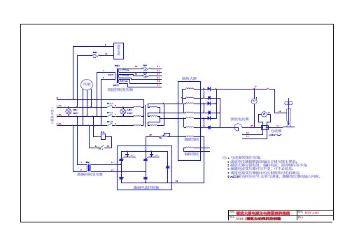 MZC埋弧自动焊机控制器线路图