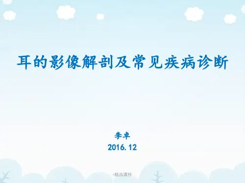 医学影像-耳的影像解剖及常见疾病诊断