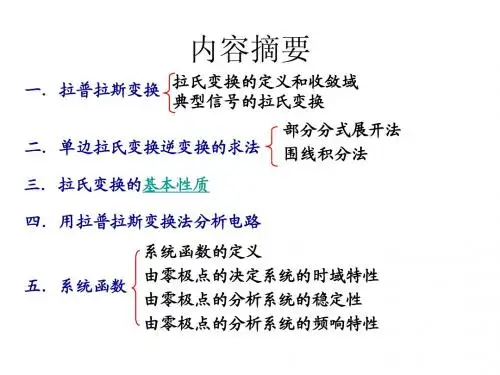 连续系统复频域分析的复习与研究