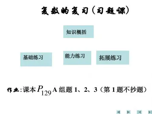 选修2-2《数系的扩充与复数的引入》全章教学课件(按课时设计)1[1][1].part1(4)最新版