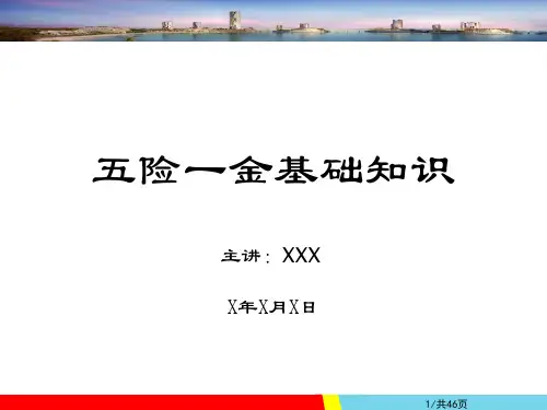 五险一金培训_【必备知识】五险一金基础知识培训PPT