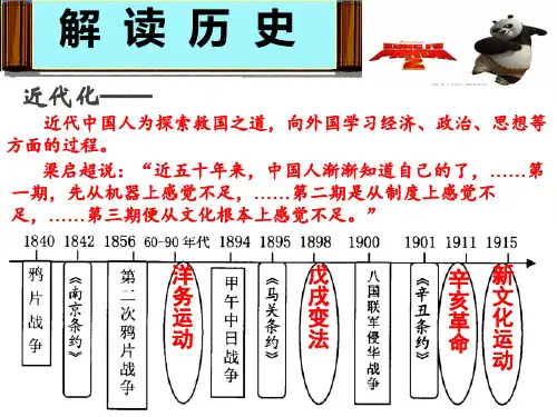 八(上)第二单元《近代化的起步》