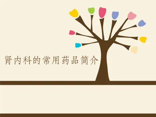 肾内科常用药物介绍ppt课件