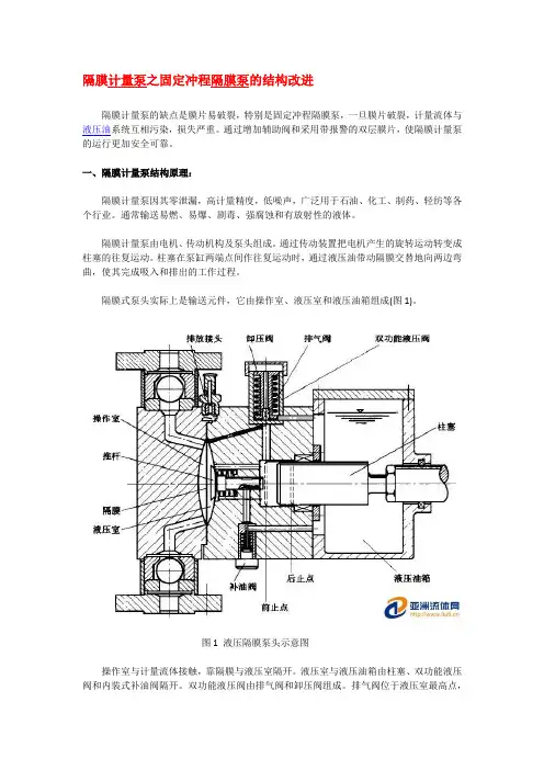 隔膜计量泵原理图解diaphragm metering pump