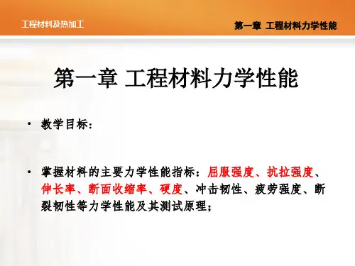 工程材料力学性能概念