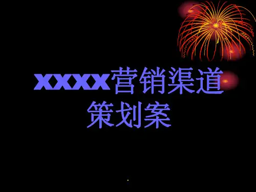 营销渠道策划案PPT课件