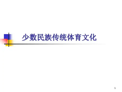 少数民族传统体育文化PPT精选文档