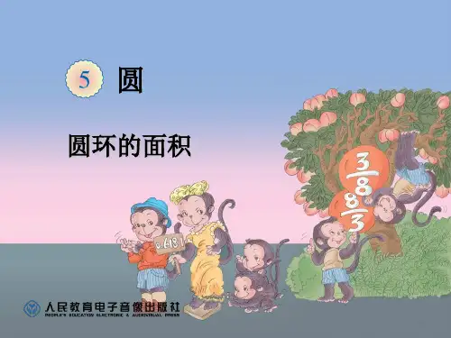 六年级上学期数学课件圆环面积