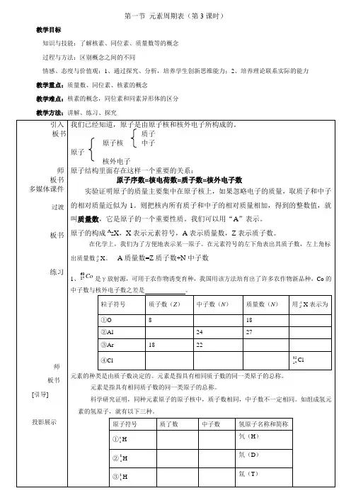 核素教案