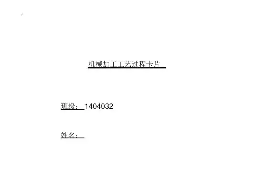 工艺标准卡片资料标准模板.docx