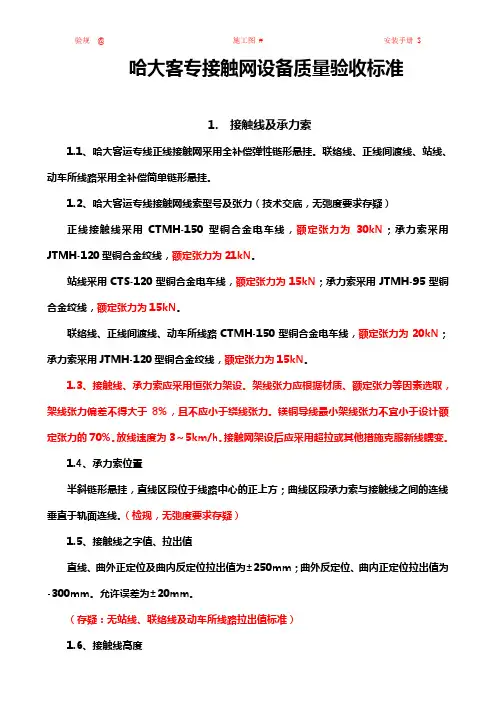 高铁设备质量验收标准(修改稿)