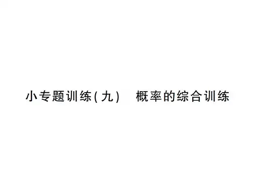 上册 小专题训练 概率的综合训练-2020秋九年级北数学全一册作业课件