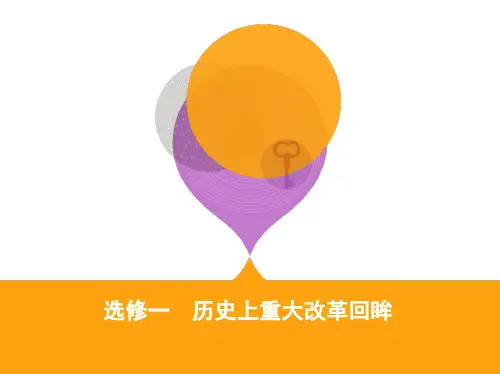 【3年高考2年模拟】2019高考历史二轮专题重点难点：选修一 历史上重大改革回眸