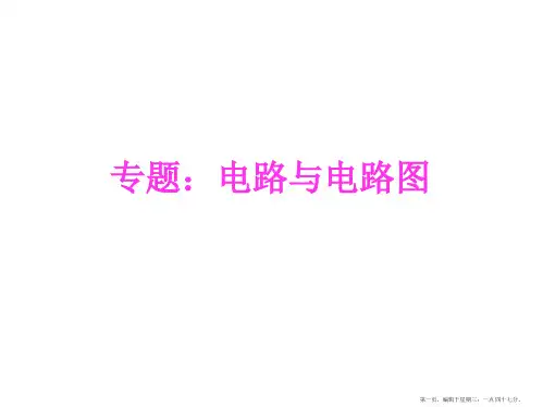 九年级物理电路图和实物图专题课件