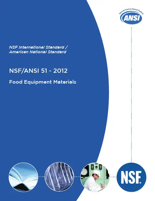 NSF_ANSI 51-2012 Food Equipment  testing