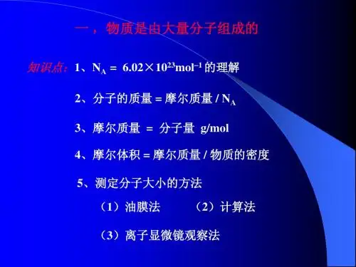物质的组成