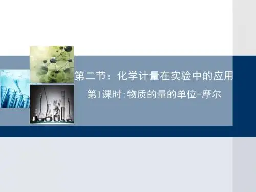 人教版高中化学必修一第一章第二节第1课时《物质的量的单位——摩尔》教学课件 (共27张PPT)