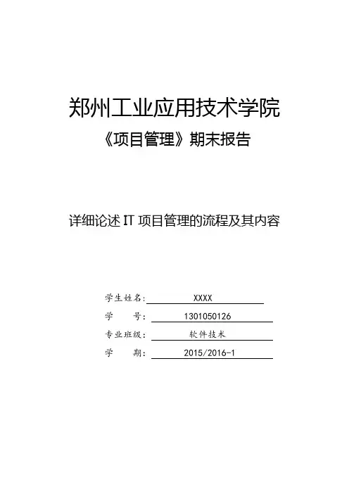 IT项目管理