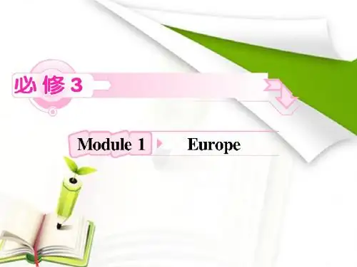 高中英语外研版复习课件：必修3 Module1 Europe