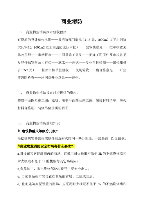 商业消防资料