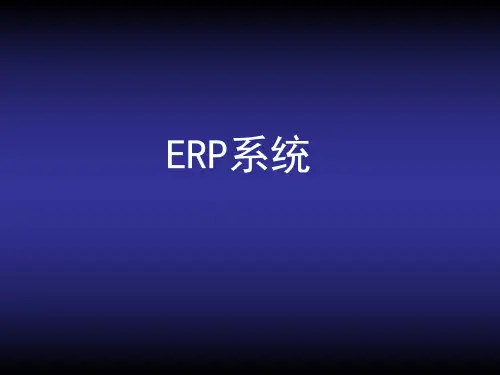 ERP系统PPT课件