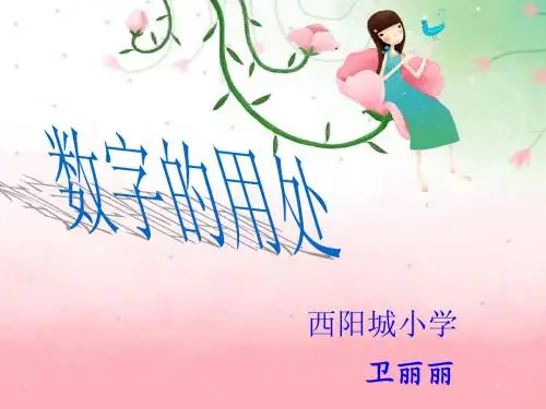 数字的用处PPT课件