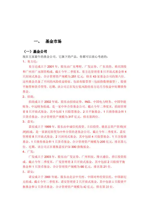 金融营销第一份作业资料整理