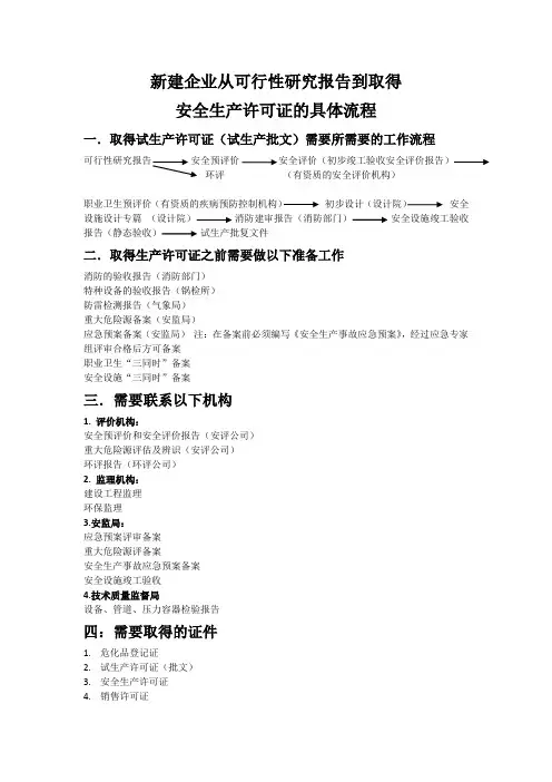 安全生产许可证办理流程