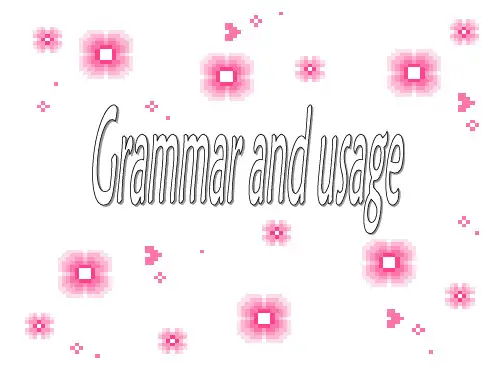 20152016学年高一英语牛津译林版必修一同步课件Unit1SchoollifeGrammarandusage.ppt