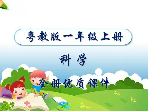 (广东)粤教版科学小学一年级上册全册优质课件