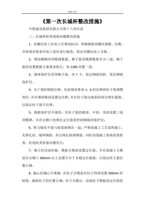 《第一次长城杯整改措施》