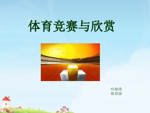 体育竞赛与欣赏